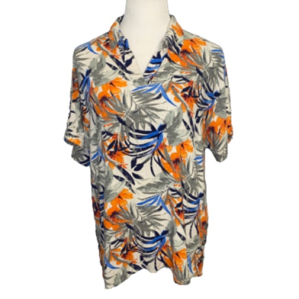Chico’s Women’s Hawaiian Print Shirt Size Large